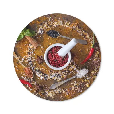 Produktbild von MuchoWow® Mauspad Mousepad Mörser - Kräuter - Löffel - Gewürze - Braun - Pfeffer 30x30 cm - Mousepads - Maus Mat - Pad - Mausunterlage - Tischunterlage - Schreibtischmatten