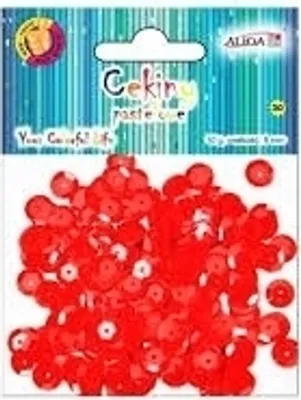 Zdjęcie produktu dla Aliga, Cekiny pastelowe, czerwone, 10 g