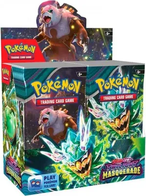 Produktbild von Pokemon Trading Card Game Twilight Masquerade Booster Box Sammelkarte Spanisch 36 Beutelchen Mehrfarbig  Mehrfarbig One Size