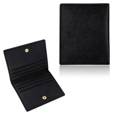 Produktbild von Kartenetui mit RFID-Schutz für 8 Karten, Slim Wallet Card Holder in Schwarz für Damen und Herren