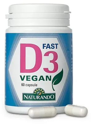 Produktbild von D3-Vitamin, vegan, 60 Kapseln