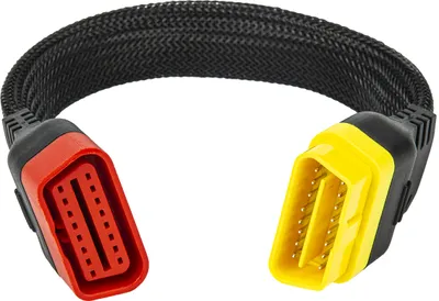 Produktbild von Q64C OBD2 Verlängerungskabel 16-Pin – OBDII Diagnose Adapter mit flexiblem Schwanenhals