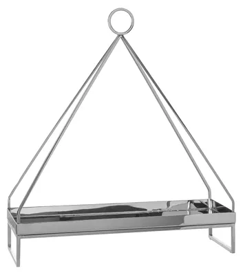 Produktbild von ELAIA Deko-Tablett - silberfarben - Edelstahl - H. 55cm x B. 16cm