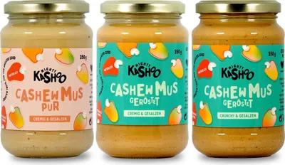 Produktbild von Mighty Kashoo Cashew Mus, Bundle Cremig & Gesalzen, 3x 350g