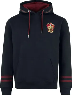 Produktbild von Harry Potter Hoodie M Schwarz Uni Gryffindor Wappen