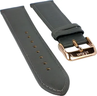 Produktbild von s.Oliver SO-3104-LQ Ersatzband | Uhrenarmband Leder grau 20mm