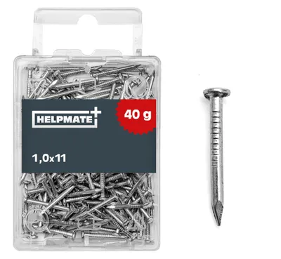 Productafbeelding van HELPMATE – Ronde kopschroef 1,0x11 mm, verzinkt – 40 gram