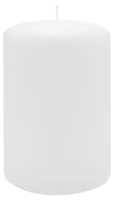 Produktbild von Flachkopf-Stumpenkerzen Weiß 150 x Ø 100 mm, 4 Stück
