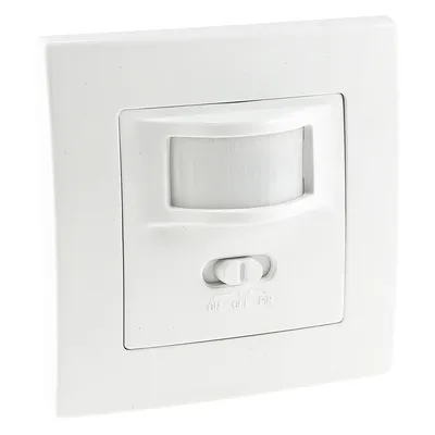 Produktbild von Bewegungsmelder, Unterputz Bewegungsmelder, Unterputz IR Bewegungsmelder, 160°, 500W, LED geeignet, Erfassungsbereich 7-10 Meter