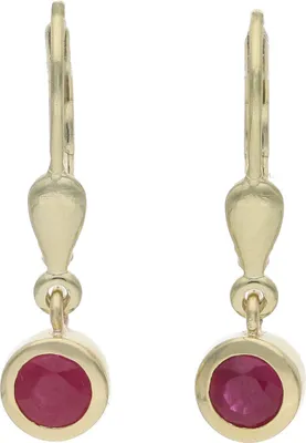 Produktbild von Ohrhänger Gold 333 mit echtem Rubin JL39-06-0890 JuwelmaLux