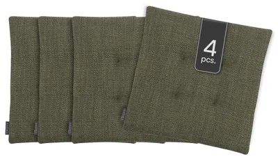 Produktbild von Wende-Sitzkissen - Grün - Polyester - 42 x 42 cm - 4er Set