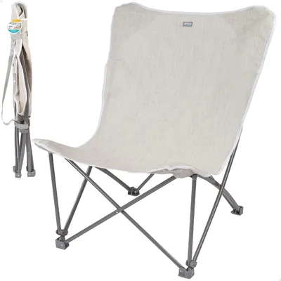 Produktbild von Famanu Klappstuhl für den Außenbereich - Beige, 78 x 76 x 91,5 cm
