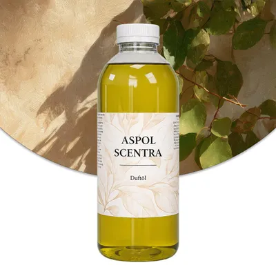 Produktbild von Aspol Scentra Birne UFIGREEN Duftöl für Kerzen und Diffusoren 1000 ml, KI-generiertes Bild