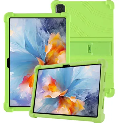 Obrázek produktu pro Tableta Pouzdro pro Blackview Tab 16 Pro 11,0", nárazuvzdorné měkké silikonové ochranné pouzdro se stojánkem Zelená