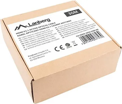 Produktbild von LANBERG HDMI-Kabel M/M V2.1 30m 8K optisch AOC schwarz