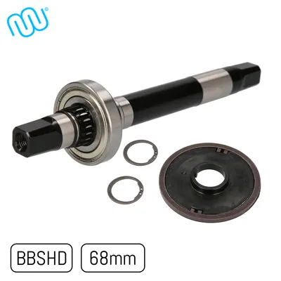 Obrázok produktu pre windmeile | Bafang Kompletná náprava pre BBSHD s PAS, ložiskom a spojkou, dĺžka 174mm, šírka spodného držiaka 68mm, CR45, bicykel, elektrobicykel, elektrobicykel, pedelec