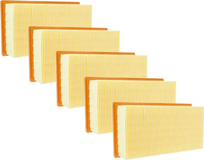 Produktbild von vhbw 5x Flachfaltenfilter L - M Ersatz für Kärcher 6.904-156.0, 6.904-068.0 für Nass-/Trockensauger Staubsauger