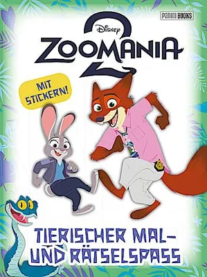 Immagine prodotto di Disney Zoomania 2: Tierischer Mal- und Rätselspaß - Mit Stickern!