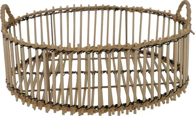 Produktbild von 1: Dekotablett BAMBOO natur aus Bambus D38cm rundes Bambustablett