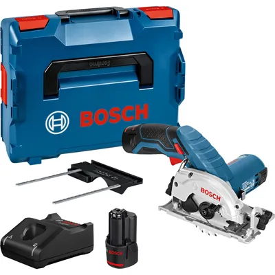 Productafbeelding van Bosch Professional GKS 12V-26 Circular Saw + 2 x 3.0Ah Batteries + L-Boxx - 06016A1005