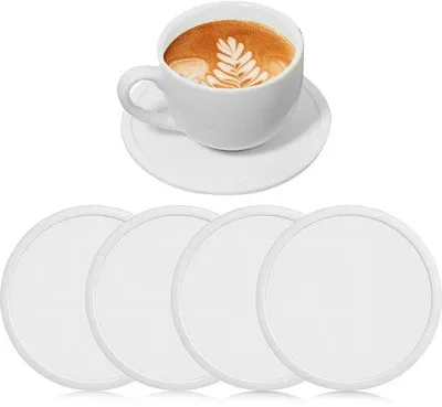 Obrázek produktu pro Silikonová podložka, kulatá, průměr 10 cm, bílá, omyvatelná