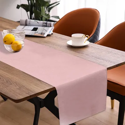 Produktbild von Tischläufer Frühling modern, abwaschbarer Tischläufer, Tischläufer in Leinenoptik, wasserabweisender Tischläufer, Tischläufer für Esszimmer, Party, Urlaub, Dekoration (gelb, 40 x 180 cm)