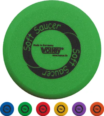 Produktbild von VOLLEY Schaumstoff Frisbee Wurfscheibe ELE'Soft Saucer unbeschichtet, 25 cm