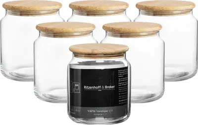 Produktbild von Ritzenhoff & Breker Varu Vorratsglas 1,1 l 6er Set