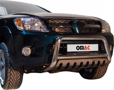 Immagine prodotto di Barra di protezione del paraurti anteriore per Toyota Hilux 2005-2015 con ABE in acciaio inox argento