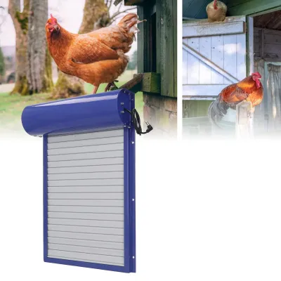 Automatische Hühnerklappe Solar, Timer, Eisen/Kunststoff