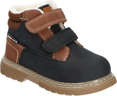 Produktbild von AMERICAN CLUB ES14423 Kinder Winterstiefel mit Fleecefutter, Klettverschluss, Winterschuhe Warm & Rutschfest, Schwarz 25