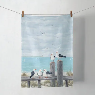 Obrázek produktu pro Ručník - 50 x 70 cm - Racci u moře - Racci na