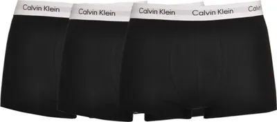 Produktbild von Calvin Klein Herren 3er Pack Boxershorts Low Rise Trunks Unterwäsche, Schwarz (B