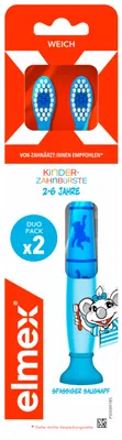 Produktbild von Kinderzahnbürste elmex 2-6 Jahre 2 Stk. Weiche Borsten Milchzähne
