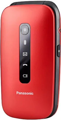 Produktbild von Panasonic KX-TU550, Klappgehäuse, 7,11 cm (2.8"), 1,2 MP, Bluetooth, 1400 mAh, Rot