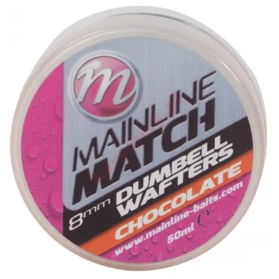 Obrázok produktu pre Nástrahy Mainline Match Dumbell Wafters 8 mm - Orange Choclate -