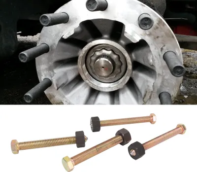 Image de Kit de vis de dépose de moyeu résistant aux chocs 78834, outil pour roulements de roue avec écrous M14-M12 pour voitures, camions, camionnettes, camping-cars