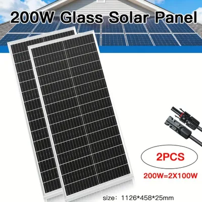 Obrázok produktu pre Solárny panel 200W – monokryštalický solárny systém s vodotesným hliníkovým rámom (IP67)