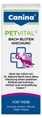 Produktbild von Canina PETVITAL Bach-Blüten No.6, Universal, Tablet, Allgemeiner Gesundheitszustand, Universal, Flasche, 10 g