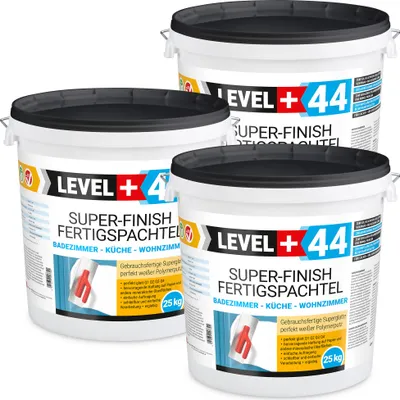 Produktbild von Super Finish Fertig Spachtelmasse 75kg Fugenspachtel Q1-Q4 Weiß Glätten Bad Küche Innenbereich RM44