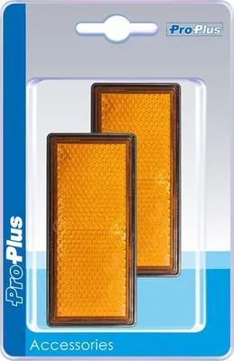 Produktbild von Reflektoren 85 x 39 mm selbstklebende orange 2 Stück