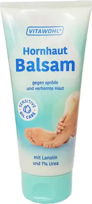 Produktbild von VITAWOHL Hornhaut Balsam Harnstoff Pflege Fersen Füße 100 ml