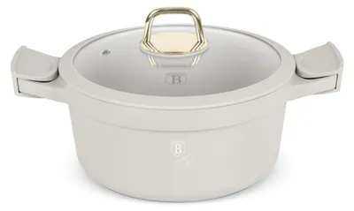Produktbild von Berlinger Haus Kochtopf BH-7787 24cm Titanbeschichtung Creme Matt