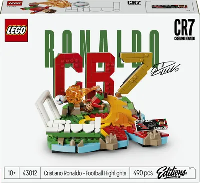 Immagine prodotto di LEGO Editions 43012 Cristiano Ronaldo – Highlights Calcistici, Giocattolo 3D Da Esposizione Con Minifigure, Regalo 10+ Anni
