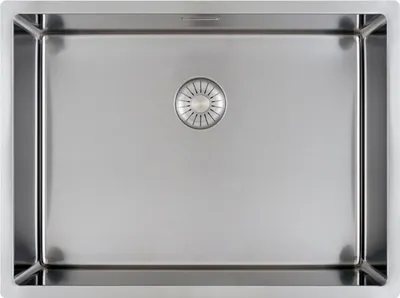 Produktbild von Solido 3D-Spüle CAPP45R10 Edelstahl Spülbecken - Integral-Siebkorbüberlaufventil - 490x440mm