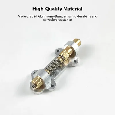 Image de Saluaqui Tremolo Stabilisator Kit Aluminium Laiton Guitare électrique Tremolo Stopper Améliore la stabilité pour les systèmes de ponts flottants (Simple)