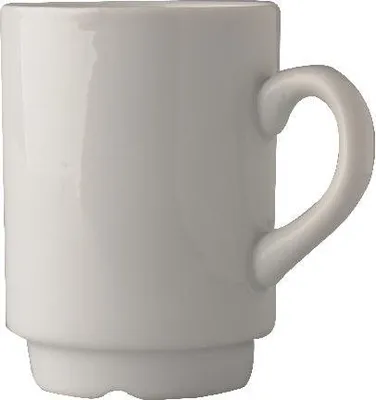 Produktbild von 12 x Kaffeetasse, Teetasse, Porzellan, weiß, 19 cl, Ø 6.5 cm, Höhe: 9 cm