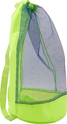 Produktbild von Faltbare Aufbewahrungstasche, große Kapazität, Strandtasche, transparentes Netzdesign, leichter Schwimmrucksack, Strandspielzeug-Organizer