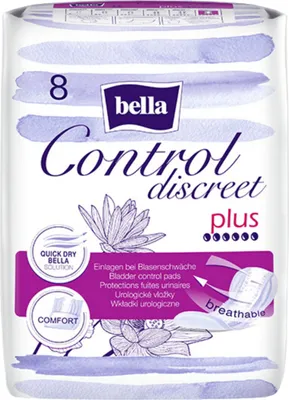 Zdjęcie produktu dla Wkładki urologiczne Bella Control Discreet Super 8 sztuk w opakowaniu