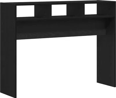 Obrázok produktu pre vidaXL Konzolový stolík, čierny, vzhľad dubového dreva, 105 x 30 x 80 cm